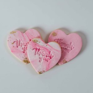 Thank You Heart Cookies